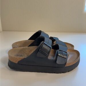 Papillio Womens / Kids Black Sandals with Adjustable Straps